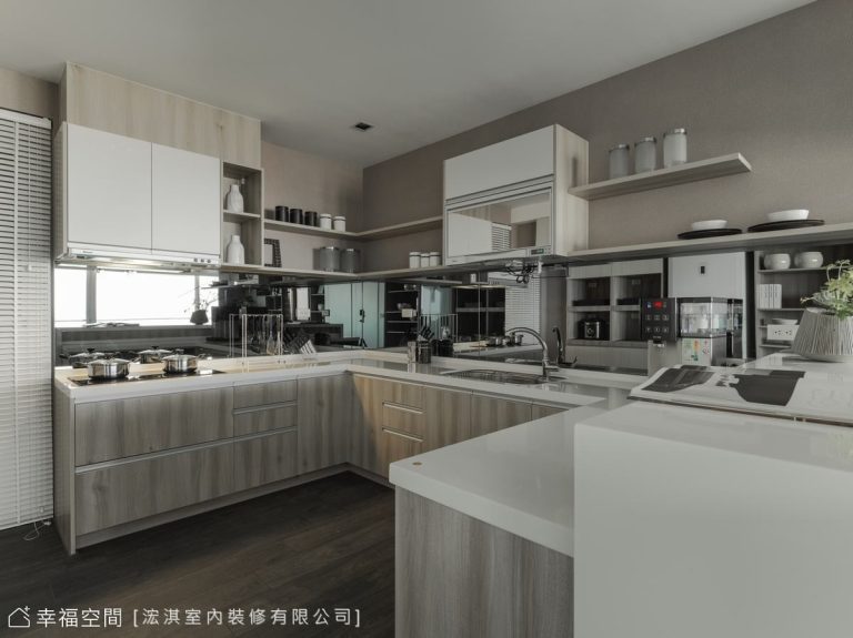 ㄇ字型廚房設計示意圖