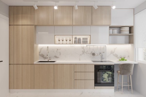 一字型廚房設計示意圖